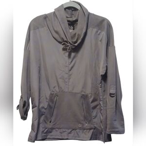 Gloria Vanderbilt - NWT, Gray Sports Warm-up Pullover Jacket W/ Roll tab...